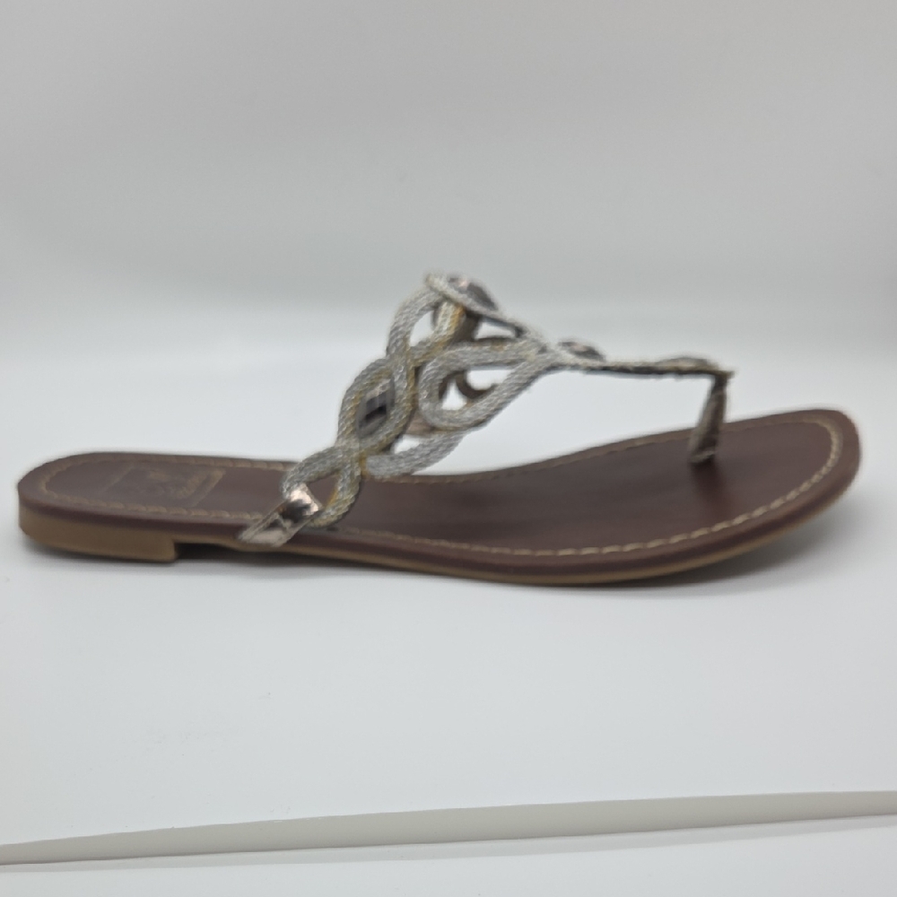 Dolce Vita Silver Braided Sandals